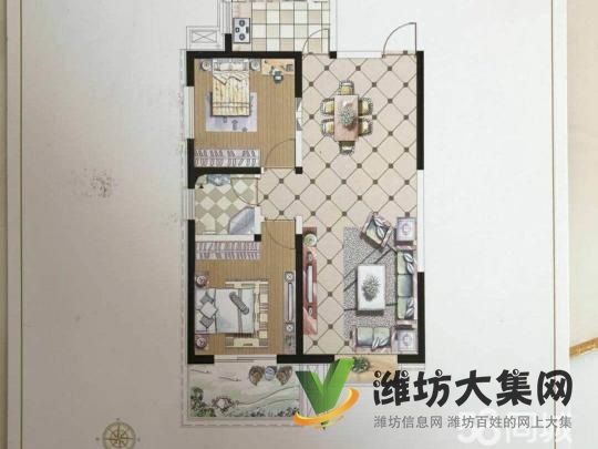 帝景城2室2廳1衛現房更名33.5萬