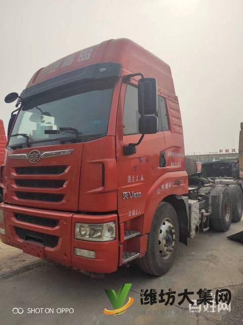 急售二手解放天V牽引車 國四雙驅(qū)輕體 430馬力