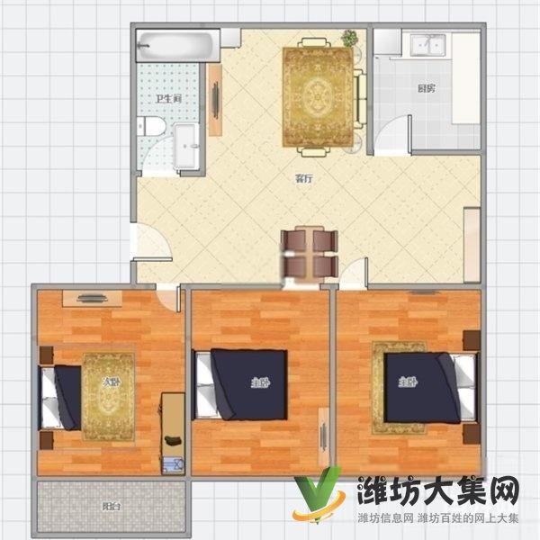 萬達北 130平方東方星 三室 精裝沒住 亞星單