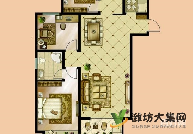 虞河生活城北金鼎華府108平3室精裝帶地下室出稅首