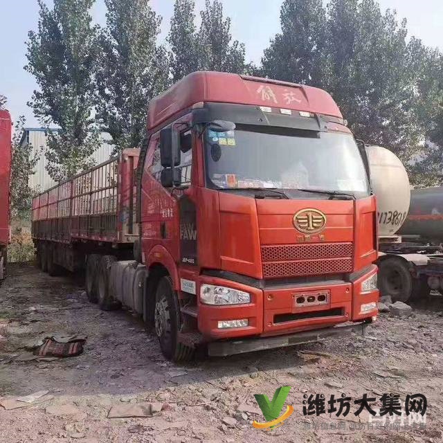 出售17年國五二手解放J6P牽引車  雙驅輕體