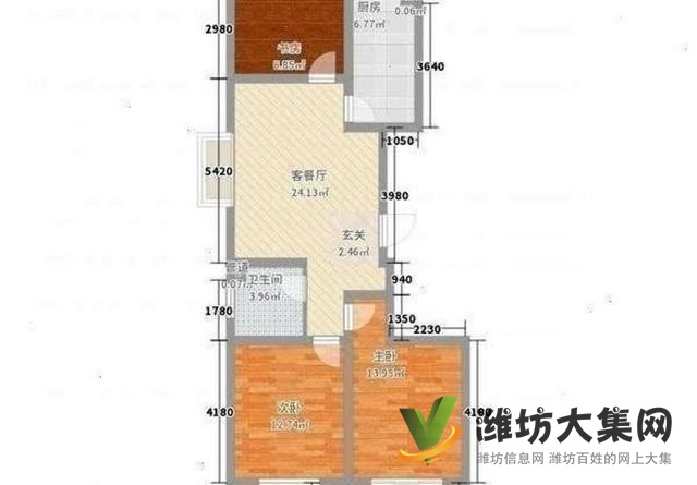 安全交易萬達近 金都時代新城 全明大三室 精裝 1