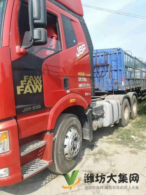 18年6月二手解放J6p牽引車 500馬力雙驅(qū)輕體