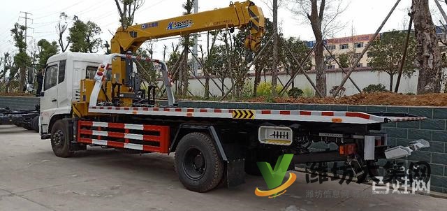 8噸平板一拖二清障車,東風天錦高速救援車 有現車