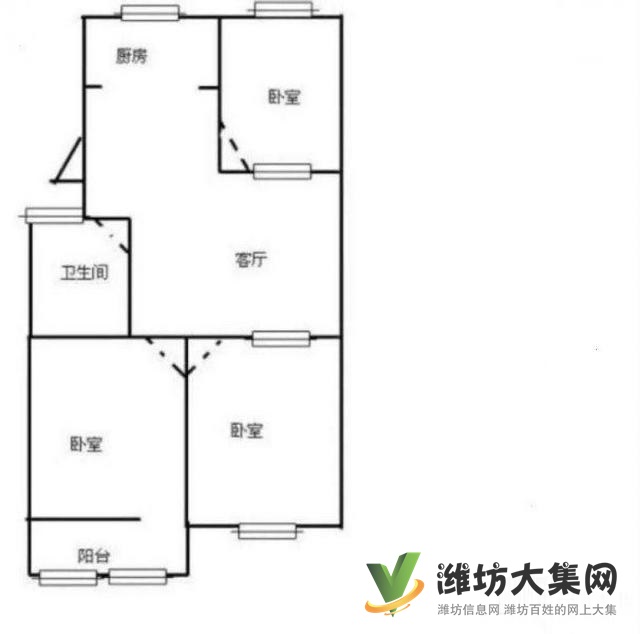 華都花園萬達(dá)近多層2樓精裝三室?guī)У叵率壹促I即賺
