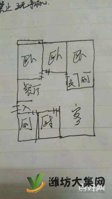 奎文區白浪河畔 泰華近萬達西 世紀花苑145平65