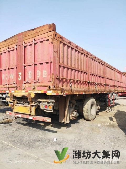 11米二手側翻半掛車 5扇門廣東富華橋 帶手續出售