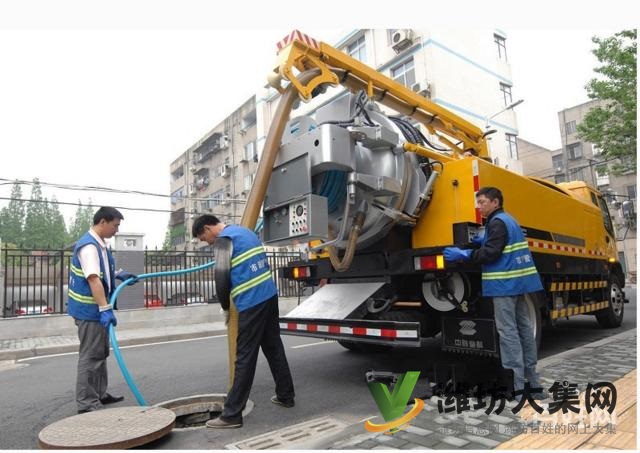 濰坊專業高壓疏通清洗污水管道吸糞油煙管道清洗