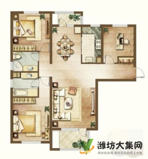 火車站近最受住戶型104平豪華裝修帶所有家具家電帶