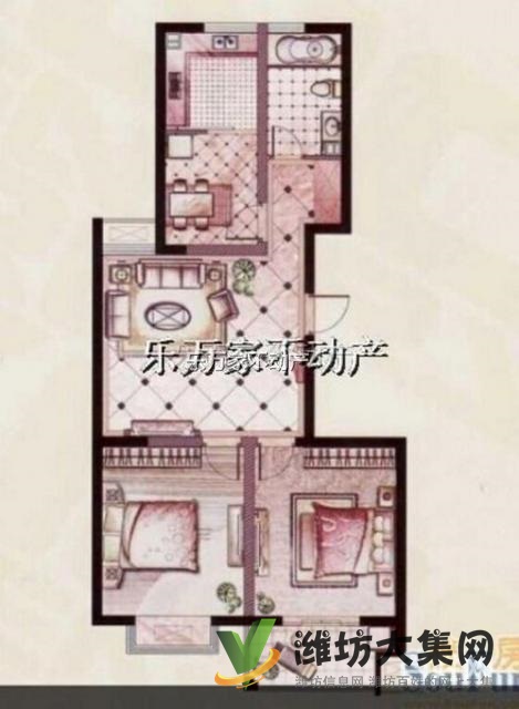 帝景苑 新出精裝兩居室 雙臥室朝陽 拎包入住 僅要