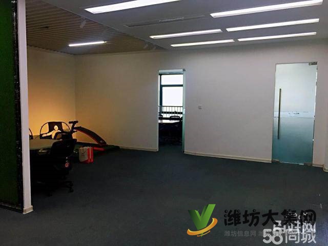 {快租無中介費}奎文萬達中心好位置精裝寫字樓出租