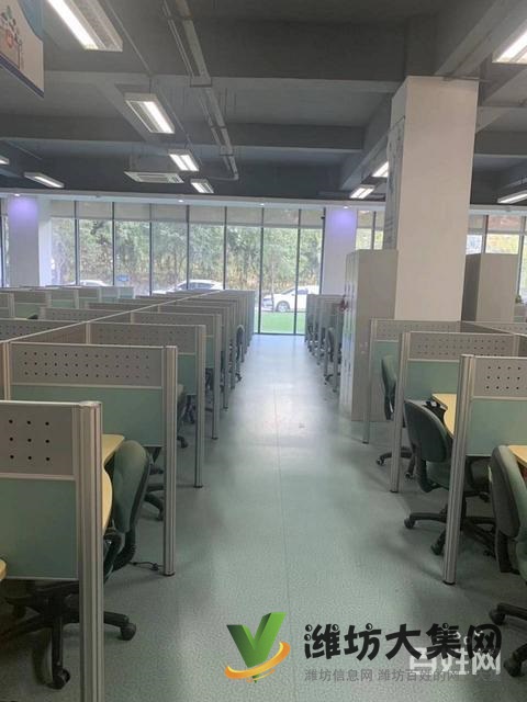 呼叫中心400至1300平精裝辦公大開間 空調即開即用