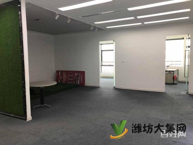 {快租無中介費}奎文萬達中心好位置精裝寫字樓出租