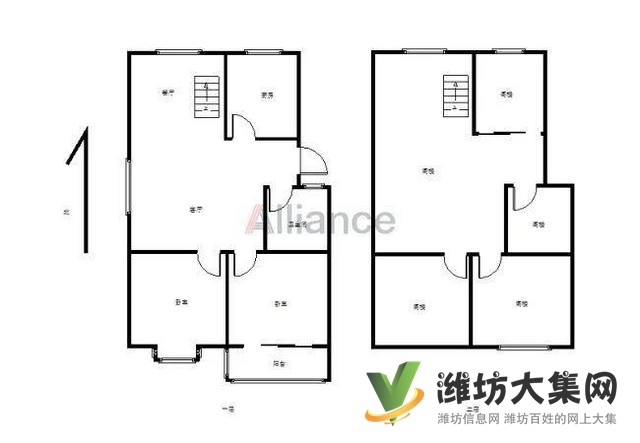 高鐵新城近大小區 理想華庭 樓上樓下首付2萬