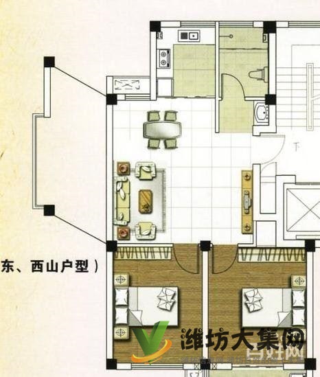 勝利街清平路茂華紫苑公館南臨 高家莊 精裝2室家具