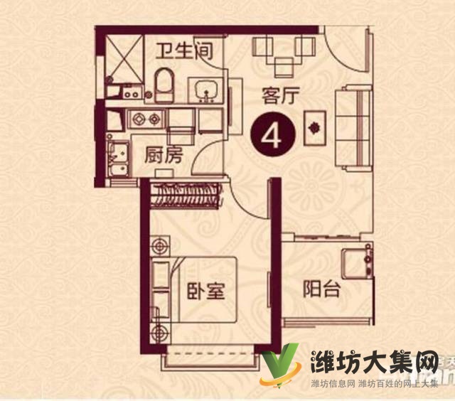 恒大翡翠華庭 1室1 廳57平方39萬精裝修