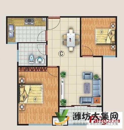 人民公園火車站近中金國際78平兩室 客廳朝陽出稅4