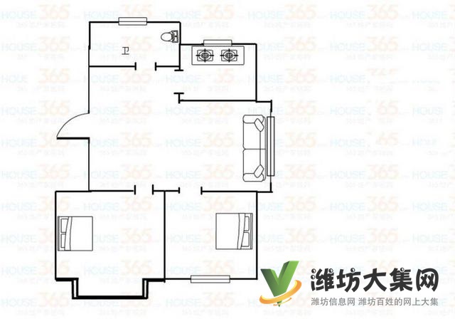 濰城區(qū)中心 東山客廳 帶大窗 全明戶型 低首付
