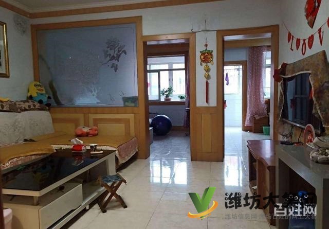 前后雙陽臺大三室100平方好樓層!實際面積大中百北