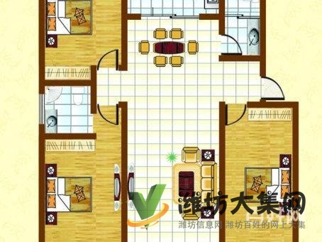 恒信彌水春風 彌河畔 臨朐生態大盤 3.1米層高戶型大H