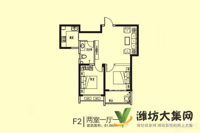 整租,圣基金碧廣場 2室85平挑高客廳 寬敞大氣 雙氣供暖