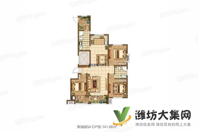 金都聚福園電梯洋房送入戶花園142平米三室兩廳帶地