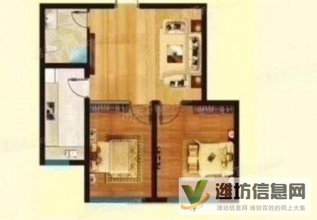 剛交房73平方北宮街萬家福近金碧廣場新房兩室毛坯更