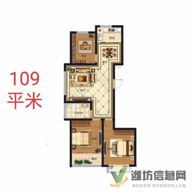 錦程中學(xué)電梯洋房南北通透三室兩廳兩室朝陽105平毛坯僅58萬