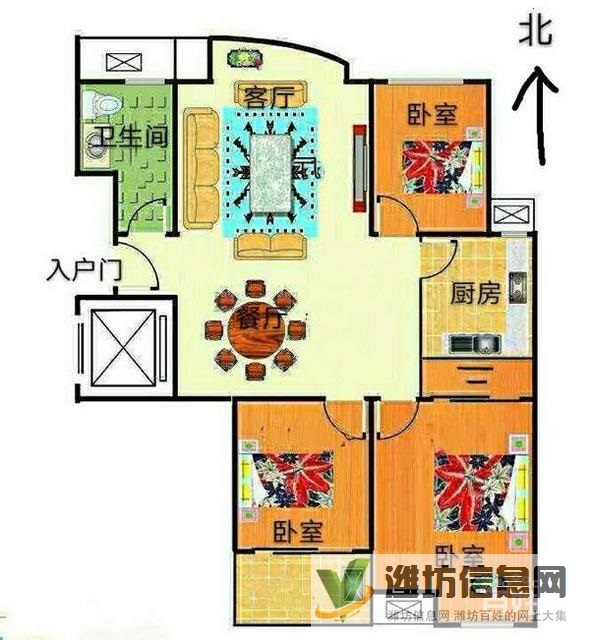 福樂多超市近,三友翡翠城南北通透,戶外風景優美,毛坯房,免稅