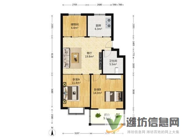 : 此房南北通透格局好,南北通透交通便利視野寬闊