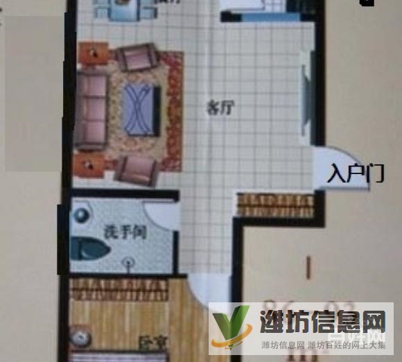 萬達近 1室1廳1衛(wèi) 精裝修 全套家具家電 拎包入住