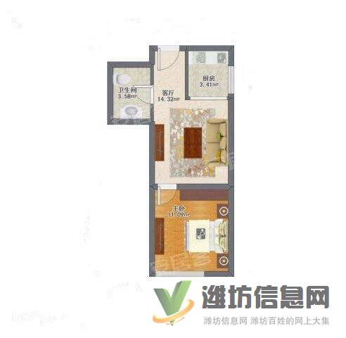 東方威尼斯 精裝小公寓 溫馨舒適 出入方便 價格低