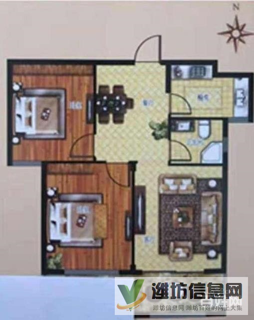 裝修未住!政府星都新城近!50萬包稅!非頂三室