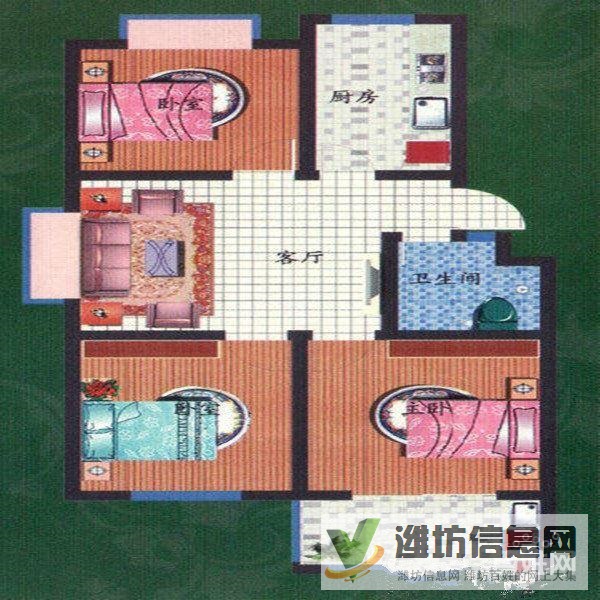 月河路小學(xué)近 四樓三室 可貸款 63平 32.5萬