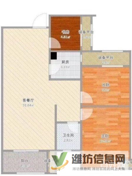 ,兩室一廳簡單裝修帶地下室,緊鄰公園購物中心