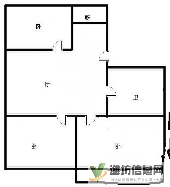 白浪河畔萬(wàn)家福近五中多層130平精裝三室南北通透帶地下室急售