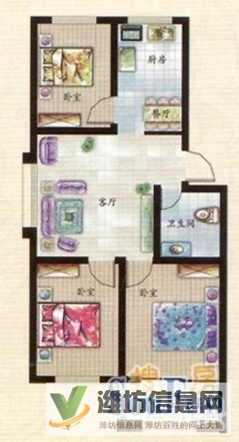 鏡湖小區急出售。三室一廳一衛。價格美麗