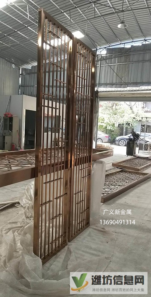 不銹鋼隔斷屏風裝飾