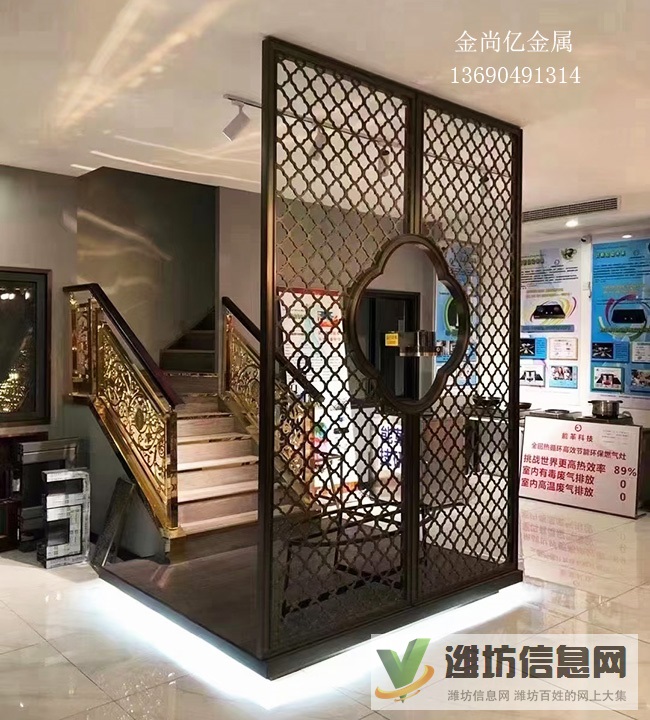 不銹鋼屏風優點 玄關不銹鋼屏風隔斷裝飾效果圖