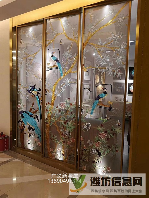 不銹鋼屏風優點 玄關不銹鋼屏風隔斷裝飾效果圖